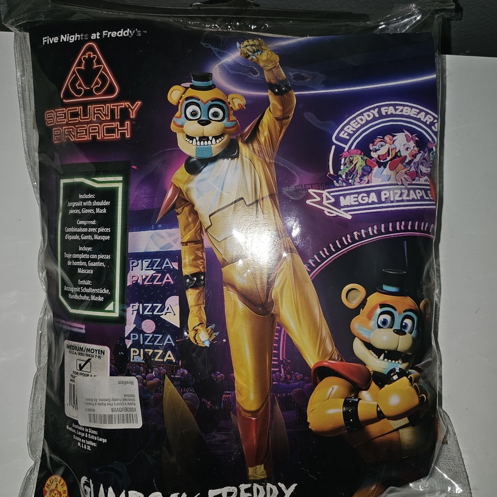 Glamrock Freddy Costume in Gold and Black